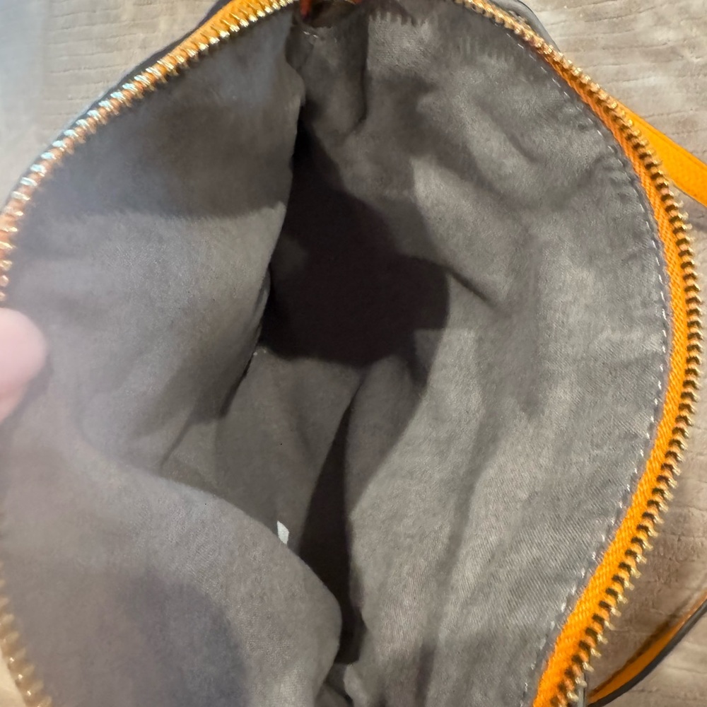 Vince Camuto Orange Leather Crossbody Bag - Picture 3 of 5
